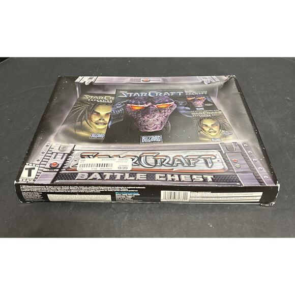StarCraft Battle Chest PC 1999 Blizzard Big Box Sealed Blood War Strategy Guide - Picture 3 of 8